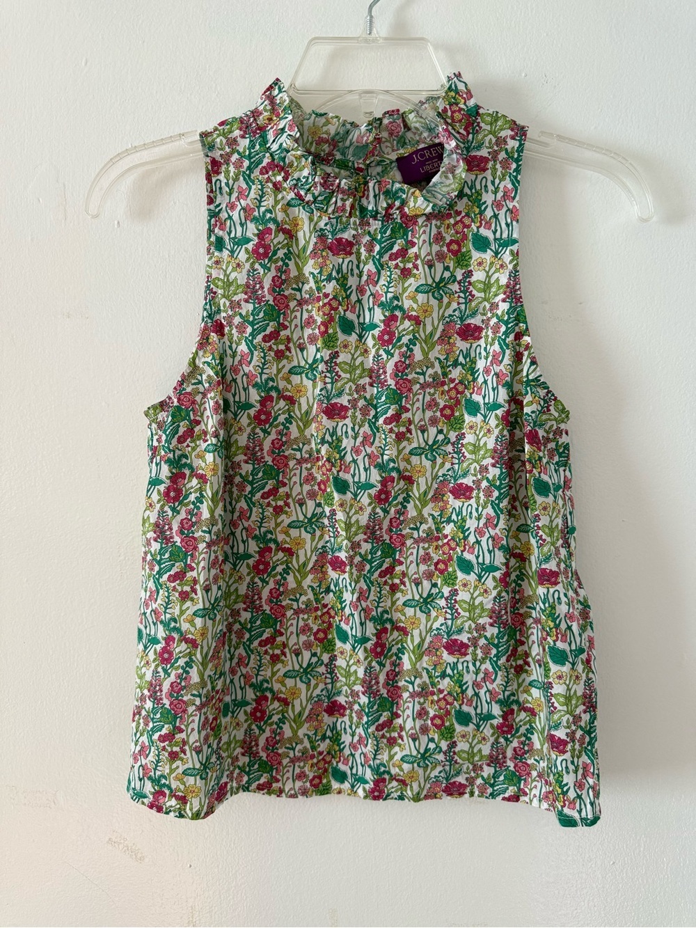 J. Crew Fleur Top in Liberty Fabric—Pink & Green - Picture 2 of 6